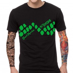 T-shirt black mamba green